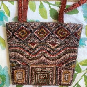 Bugle bead purse